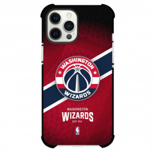 NBA Washington Wizards Phone Case For iPhone and Samsung Galaxy Devices - Team Logo Stripe Background