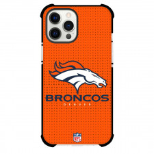 NFL Denver Broncos Phone Case For iPhone and Samsung Galaxy Devices - Team Logo On Orange Background