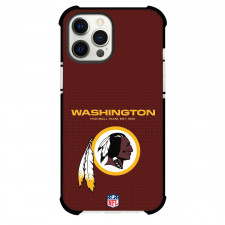 NFL Washington Commanders Phone Case For iPhone and Samsung Galaxy Devices - Team Logo On Dark Red Background
