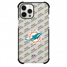 NFL Miami Dolphins Phone Case For iPhone and Samsung Galaxy Devices - Miami Dolphins Medley Monogram