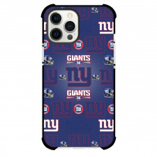 NFL New York Giants Phone Case For iPhone and Samsung Galaxy Devices - Team Logo Pattern On Blue Background