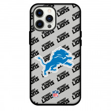 NFL Detroit Lions Phone Case For iPhone and Samsung Galaxy Devices - Detroit Lions Medley Monogram Wordmark