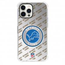 NFL Detroit Lions Phone Case For iPhone and Samsung Galaxy Devices - Detroit Lions Team Emblem Medley Monogram