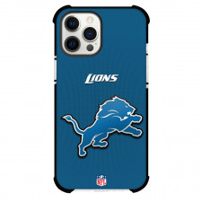 NFL Detroit Lions Phone Case For iPhone and Samsung Galaxy Devices - Team Logo On Blue Background