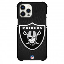 NFL Las Vegas Raiders Phone Case For iPhone and Samsung Galaxy Devices - Team Logo On Black Background