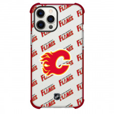 NHL Calgary Flames Phone Case For iPhone and Samsung Galaxy Devices - Calgary Flames Medley Monogram Wordmark