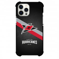 NHL Carolina Hurricanes Phone Case For iPhone and Samsung Galaxy Devices - Team 1997 Logo Stripe Background