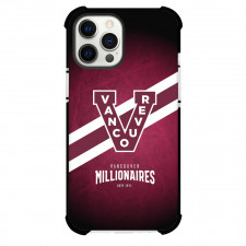 NHL Vancouver Millionaires Phone Case For iPhone and Samsung Galaxy Devices - Team Logo Stripe Background