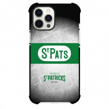 NHL Toronto St. Patricks Phone Case For iPhone and Samsung Galaxy Devices - Team Logo Stripe Background