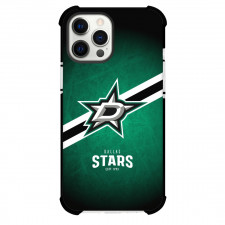 NHL Dallas Stars Phone Case For iPhone and Samsung Galaxy Devices - Team Logo Stripe Background