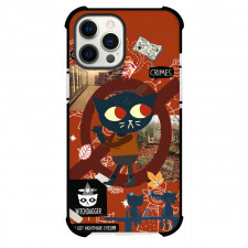 Night In The Woods Mae Borowski Phone Case For iPhone and Samsung Galaxy Devices - Mae Borowski Poster Red Background