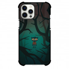 Night In The Woods Mae Borowski Phone Case For iPhone and Samsung Galaxy Devices - Mae Borowski Standing Alone In The Dark Forest