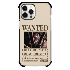One Piece BlackBeard Phone Case For iPhone and Samsung Galaxy Devices - BlackBeard Wanted Bounty Poster