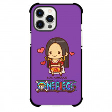 One Piece Boa Hancock Phone Case For iPhone and Samsung Galaxy Devices - Boa Hancock Chibi Portrait Purple Background