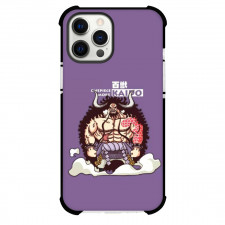 One Piece Kaido Phone Case For iPhone and Samsung Galaxy Devices - Kaido Standing Portrait Purple Background