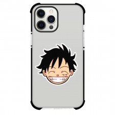 One Piece Luffy Phone Case For iPhone and Samsung Galaxy Devices - Luffy Chibi Head Sticker