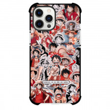 One Piece Luffy Phone Case For iPhone and Samsung Galaxy Devices - Luffy Collage Art