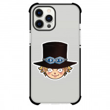 One Piece Sabo Phone Case For iPhone and Samsung Galaxy Devices - Sabo Chibi Head Sticker