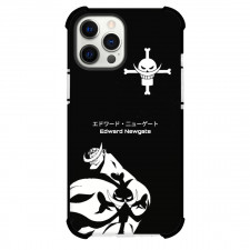 One Piece WhiteBeard Phone Case For iPhone and Samsung Galaxy Devices - WhiteBeard Black And White Turning Around Portrait