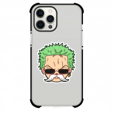 One Piece Zoro Phone Case For iPhone and Samsung Galaxy Devices - Zoro Chibi Head Sticker