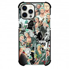 One Piece Zoro Phone Case For iPhone and Samsung Galaxy Devices - Zoro Collage Art