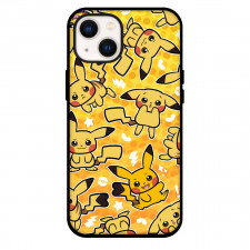 Pokemon Pikachu Phone Case For iPhone and Samsung Galaxy Devices - Moody Pikachu Pattern Art