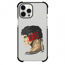 Bruce Lee Phone Case For iPhone and Samsung Galaxy Devices - Bruce Lee With Stract PopHead Minimalist Art