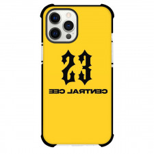 Central Cee Phone Case For iPhone and Samsung Galaxy Devices - Central Cee Logo On Yellow Background