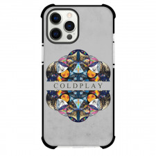 Coldplay Phone Case For iPhone and Samsung Galaxy Devices - Coldplay Kaleidoscope EP Poster Art Gray Background