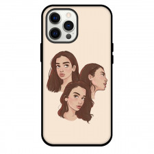 Dua Lipa Phone Case For iPhone and Samsung Galaxy Devices - Dua Lipa Cartoon Art On Beige Background