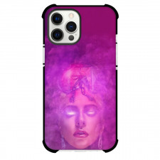Lady Gaga Phone Case For iPhone and Samsung Galaxy Devices - Lady Gaga Purple Smokey Evil Illustration