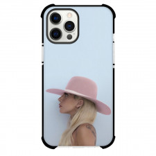 Lady Gaga Phone Case For iPhone and Samsung Galaxy Devices - Lady Gaga Side Portrait With Pink Hat
