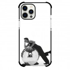 Harry Styles Phone Case For iPhone and Samsung Galaxy Devices - Harry Styles Grayscale Lying on the Disco Ball