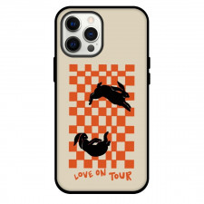 Harry Styles Phone Case For iPhone and Samsung Galaxy Devices - Harry Styles Love On Tour Bunny On Orange Block Background