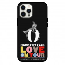 Harry Styles Phone Case For iPhone and Samsung Galaxy Devices - Harry Styles Love On Tour Poster Black Background