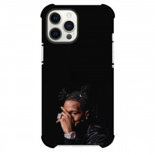 Lil Baby Phone Case For iPhone and Samsung Galaxy Devices - Lil Baby Iced Out Hiding Face Portrait
