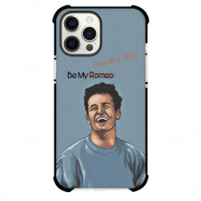 Matthew Perry Phone Case For iPhone and Samsung Galaxy Devices - Matthew Perry Be My Chandler Bing Blue Background