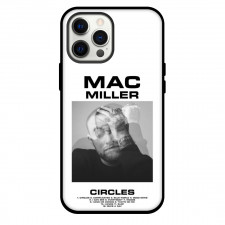 Mac Miller Phone Case For iPhone and Samsung Galaxy Devices - Mac Miller Circles Album Cover Grayscale