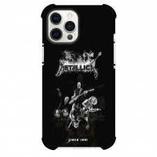 Metallica Phone Case For iPhone and Samsung Galaxy Devices - Metallica Black And White Concert Poster