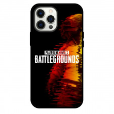 PUBG Phone Case For iPhone and Samsung Galaxy Devices - PUBG Battlegrounds On Glitch Effect Background