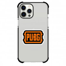 PUBG Phone Case For iPhone and Samsung Galaxy Devices - PUBG Orange Logo Sticker Art