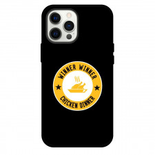 PUBG Phone Case For iPhone and Samsung Galaxy Devices - PUBG Winner Winner Chicken Dinner Logo On Black Background