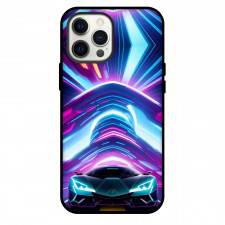 Rocket League Phone Case For iPhone and Samsung Galaxy Devices - Rocket League Lamborghini Veneno Futuristic Background