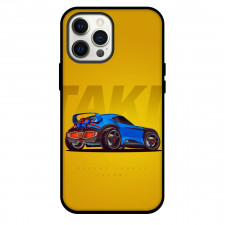 Rocket League Phone Case For iPhone and Samsung Galaxy Devices - Rocket League Takumi Orange Background