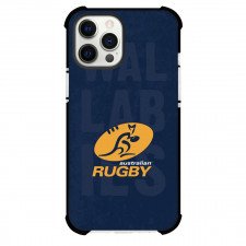 Rugby Australia National Rugby Union Phone Case For iPhone and Samsung Galaxy Devices - Team Logo On Black Background