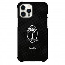 Rugby Fiji National Rugby Union Phone Case For iPhone and Samsung Galaxy Devices - Team Logo On Black Background