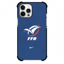 Rugby French Rugby Federation Phone Case For iPhone and Samsung Galaxy Devices - Team Logo On Blue Background