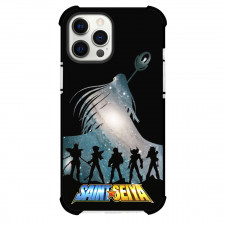 Saint Seiya Phone Case For iPhone And Samsung Galaxy Devices - Characters Silhouette