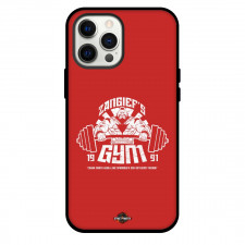Street Fighter Zangief Phone Case For iPhone and Samsung Galaxy Devices - Zangiefs Gym Logo Red Background