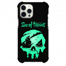 Sea of Thieves Phone Case For iPhone and Samsung Galaxy Devices - Sea of Thieves Logo On Black Background